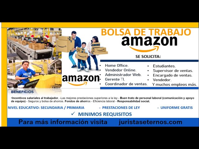 amazon mexico bolsa de trabajo y vacantes 2024