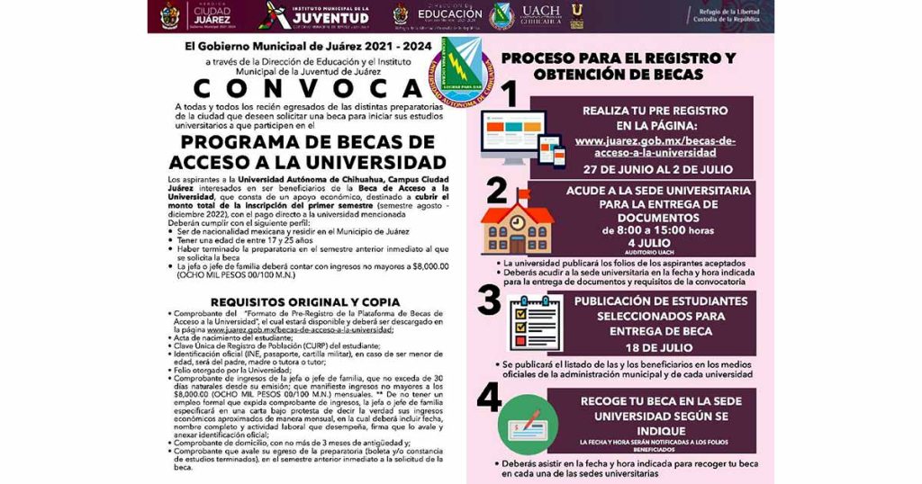 Becas UACH: Beneficios y Requisitos para 2026 2 becas uach beneficios y requisitos para 2024