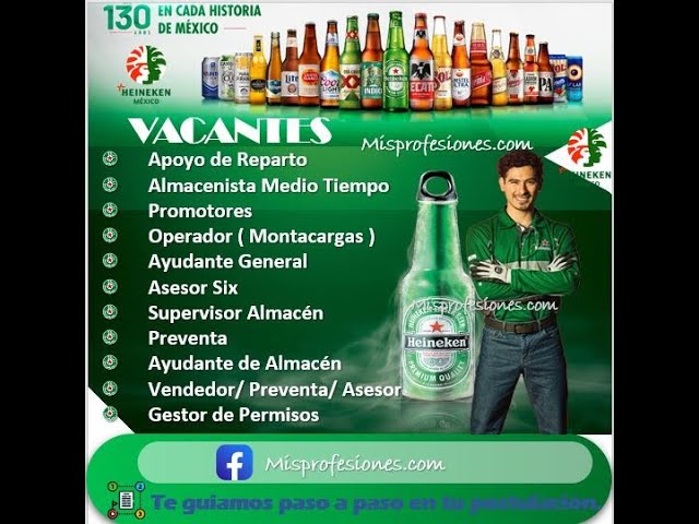bolsa de trabajo heineken oportunidades 2024