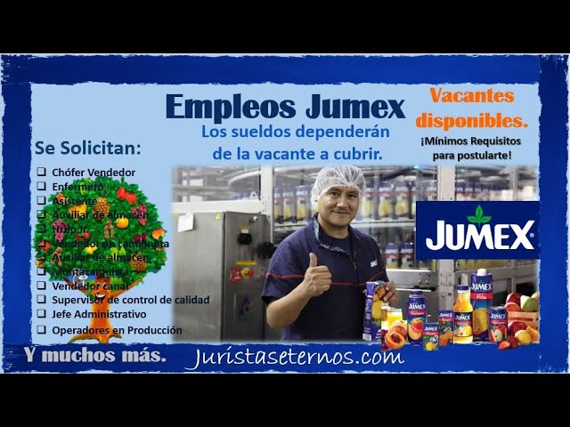 bolsa de trabajo jumex vacantes disponibles en 2024
