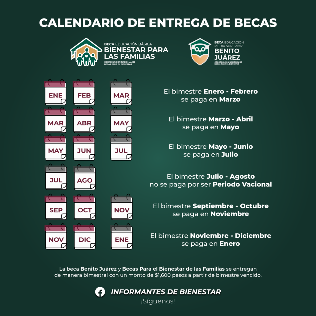 calendario de entrega de becas tlalnepantla 2024 2025