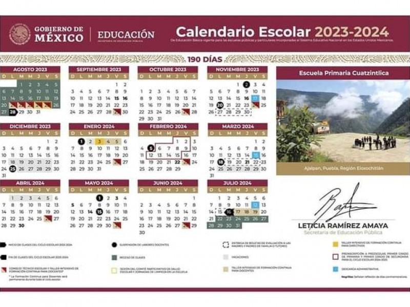 calendario escolar 2024 en morelos mexico fechas clave