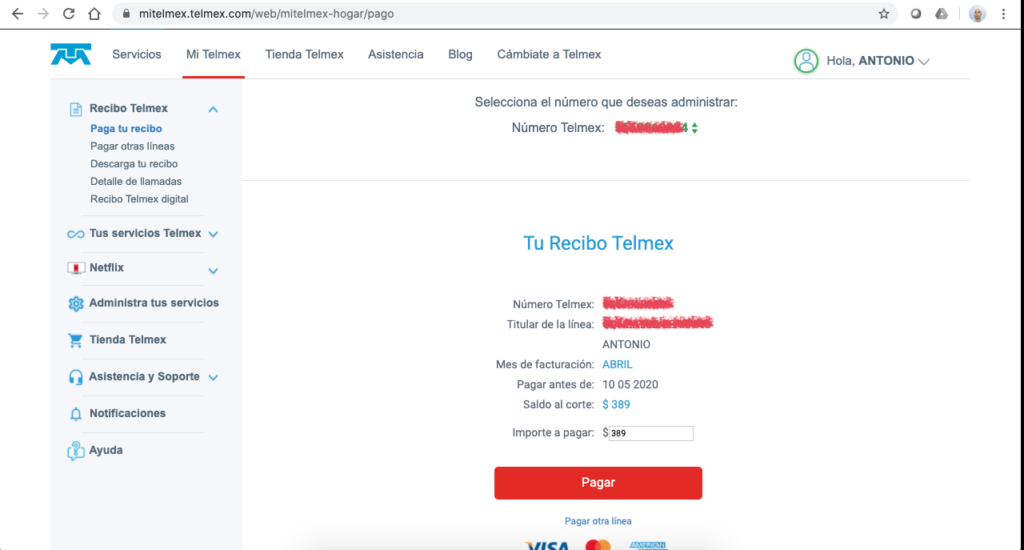 como consultar y obtener el saldo de credito