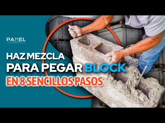 como preparar mezcla para pegar ladrillos facilmente