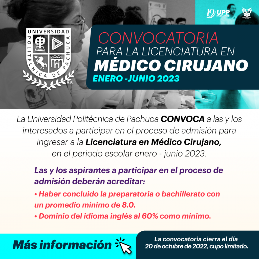 convocatoria upp medico cirujano