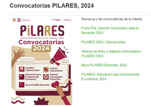 cuales son los requisitos y beneficios de la beca pilares 2024