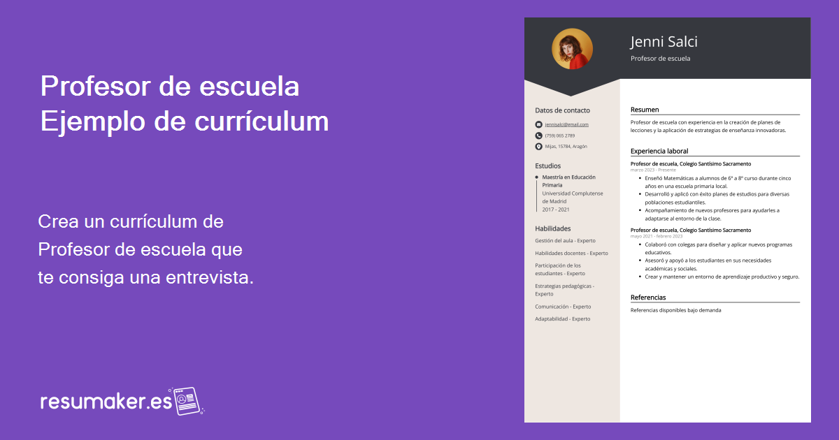 curriculum vitae docente ejemplos para tu exito profesional