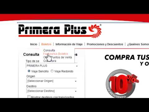 facturacion primera plus boletos y proceso sencillo