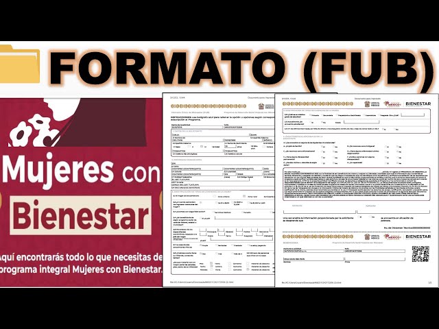 fub obten el formato unico en mujeres con bienestar