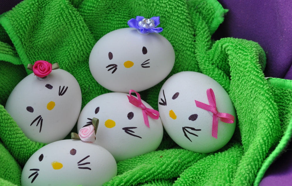 huevos de pascua hello kitty decora paso a paso