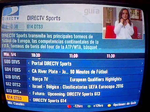 que canal es directv sports en la guia de canales