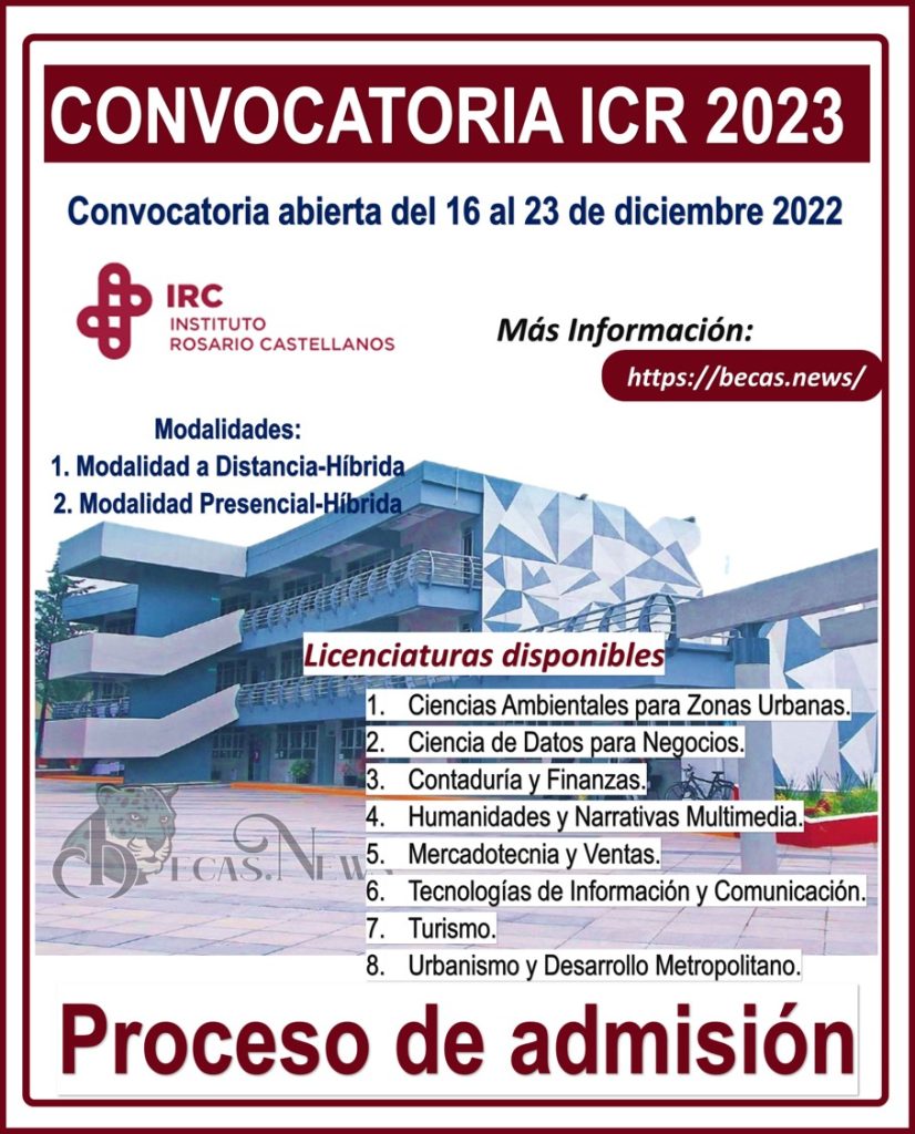 te registras para la licenciatura gratis irc 2024 2025